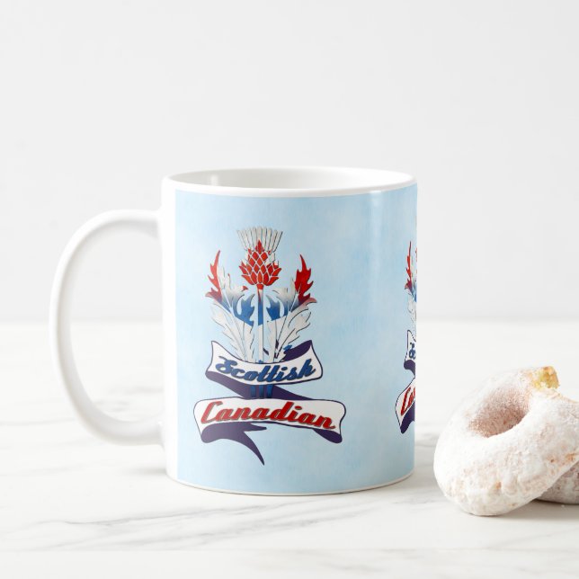 Scottish Canadian Thistle Mug (With Donut)
