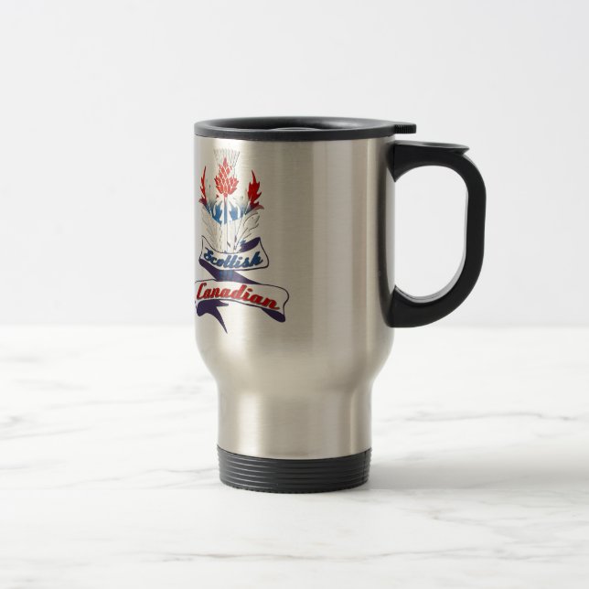 Scottish Canadian Thistle Travel Mug (Right)