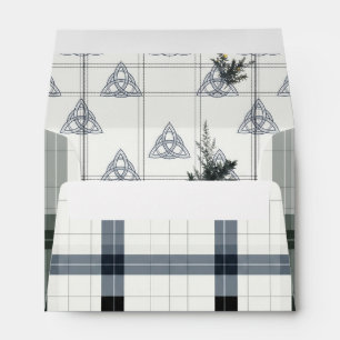 Scottish Celtic Tartan Wedding Envelope
