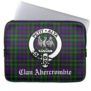 Scottish Clan Abercrombie Crest & Tartan Laptop Sleeve