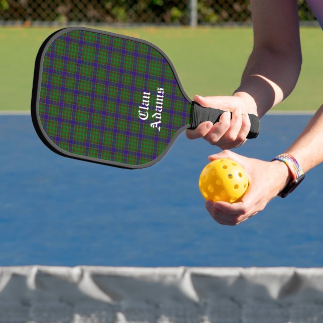 Scottish Clan Adams Tartan Custom   Pickleball Paddle (Insitu)