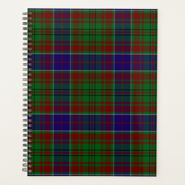 Scottish Clan Adams Tartan Plaid Planner (Front)