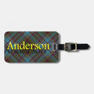 Scottish Clan Anderson Luggage Tag