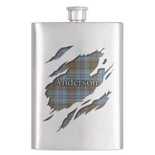 Scottish Clan Anderson Tartan Hip Flask