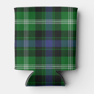 Scottish Clan Baillie of Polkemett Tartan Plaid Can Cooler