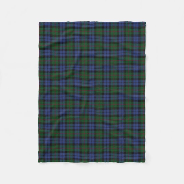 Scottish Clan Baird Classic Tartan Fleece Blanket (Front)