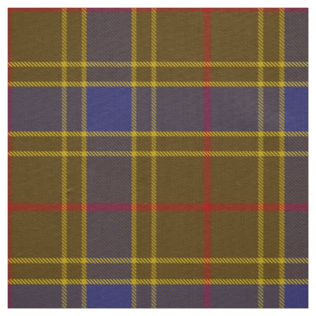 Scottish Clan Balfour Tartan Plaid Fabric (Swatch)