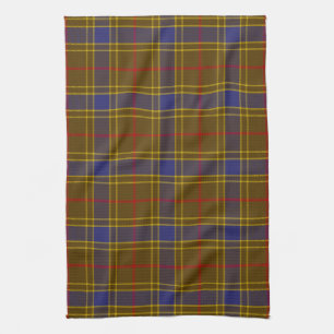 Scottish Clan Balfour Tartan Plaid Tea Towel