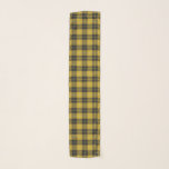 Scottish Clan Barclay Yellow and Black Tartan Scarf<br><div class="desc">A scarf celebration featuring the design of the Scottish Clan Barclay yellow and black tartan plaid.</div>