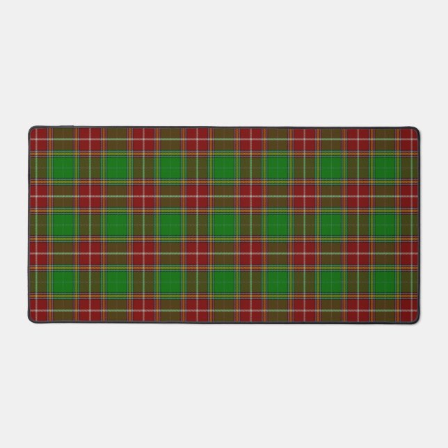 Scottish Clan Baxter Tartan Plaid Desk Mat (Front)