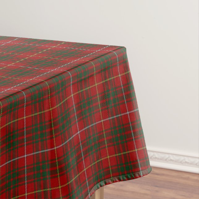 Scottish Clan Bruce Tartan Tablecloth (In Situ)