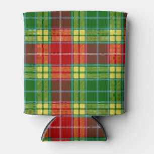 Scottish Clan Buchanan Tartan Plaid Can Cooler