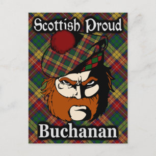 Scottish Clan Buchanan Tartan Postcard