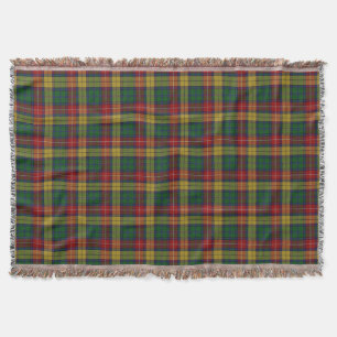 Scottish Clan Buchanan Tartan Throw Blanket