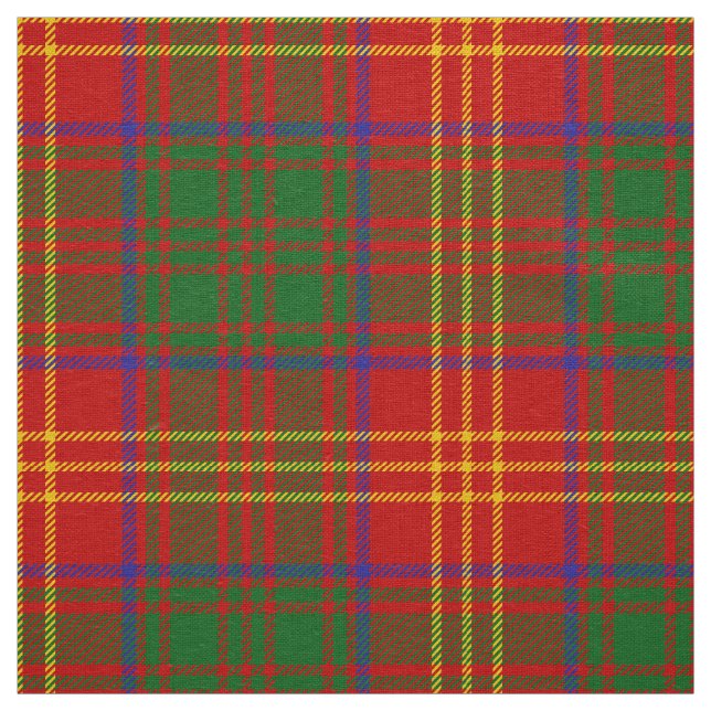 Scottish Clan Burns Tartan Plaid Fabric (Swatch)