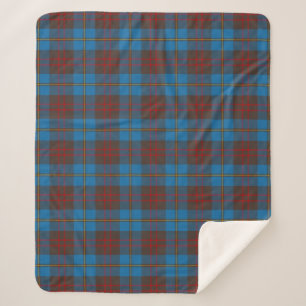 Scottish Clan Cameron Hunting Tartan Plaid Sherpa Blanket