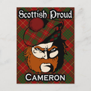 Scottish Clan Cameron Tartan Postcard