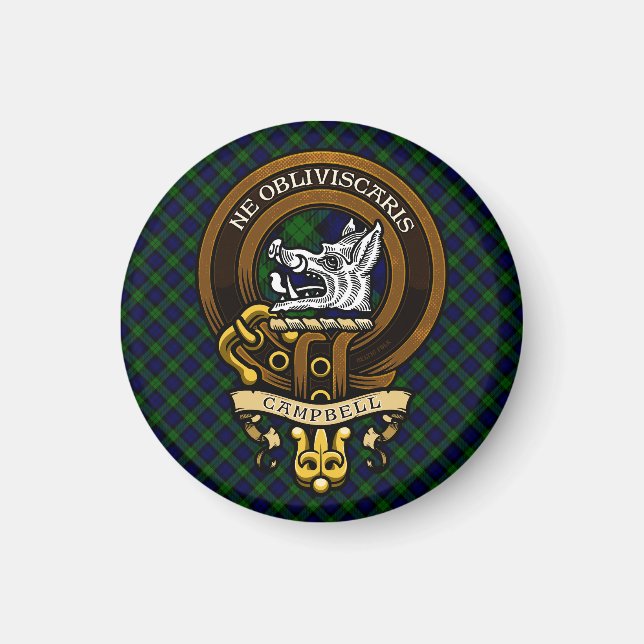 Scottish Clan Campbell Badge and Crest  Magnet (Front)