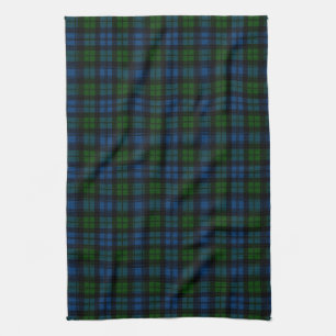Scottish Clan Campbell Military Tartan Plaid Tea Towel