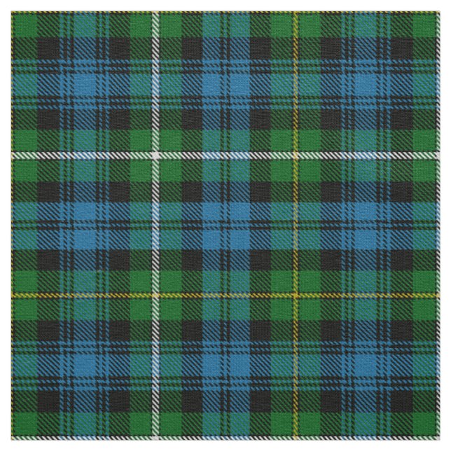 Scottish Clan Campbell Of Argyll Tartan Plaid Fabric (Swatch)