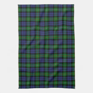 Scottish Clan Campbell of Loudoun Tartan Plaid Tea Towel