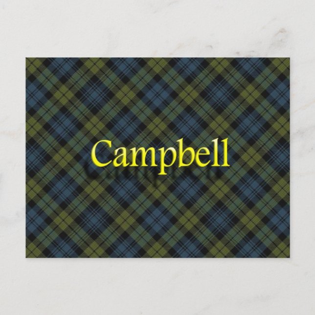 Scottish Clan Campbell Postcard (Front)