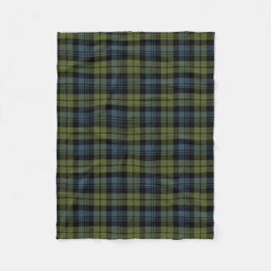 Scottish Clan Campbell Tartan Plaid Fleece Blanket