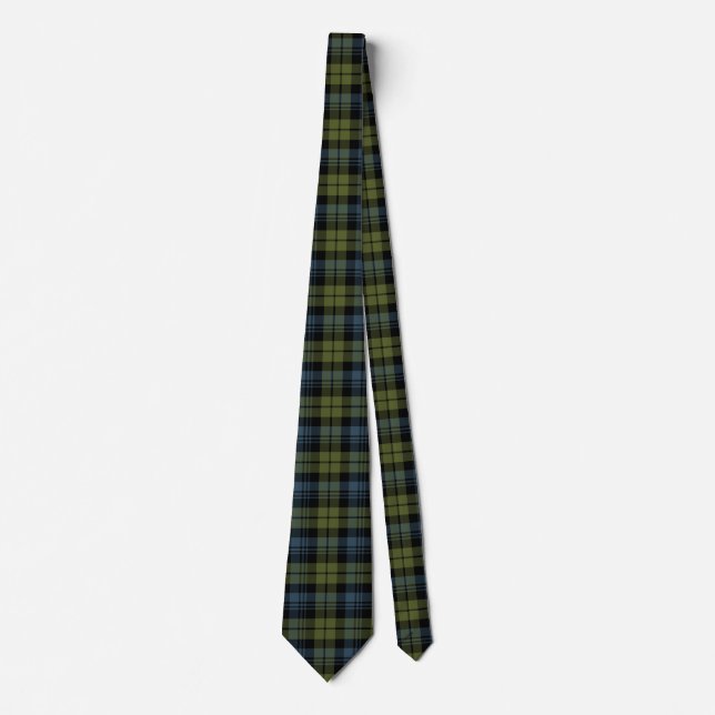 Scottish Clan Campbell Tartan Plaid Tie (Front)