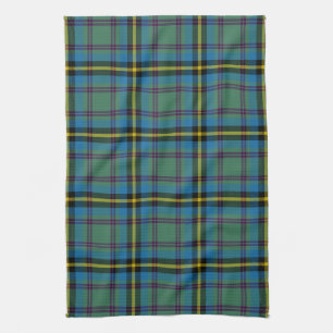 Scottish Clan Carrick Hunting Tartan Plaid Tea Towel