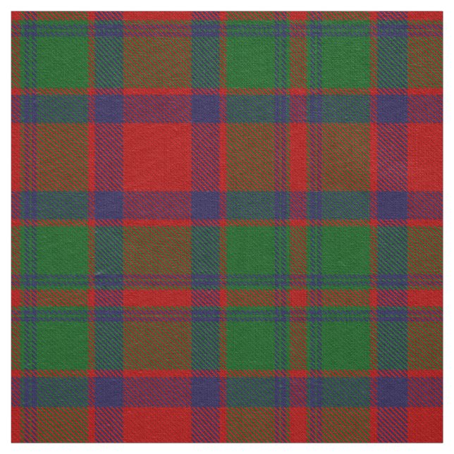 Scottish Clan Carrick Tartan Plaid Fabric (Swatch)