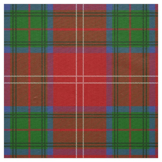 Scottish Clan Chisholm Tartan Plaid Fabric (Swatch)