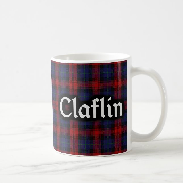 Scottish Clan Claflin MacLachlan Tartan Coffee Mug (Right)