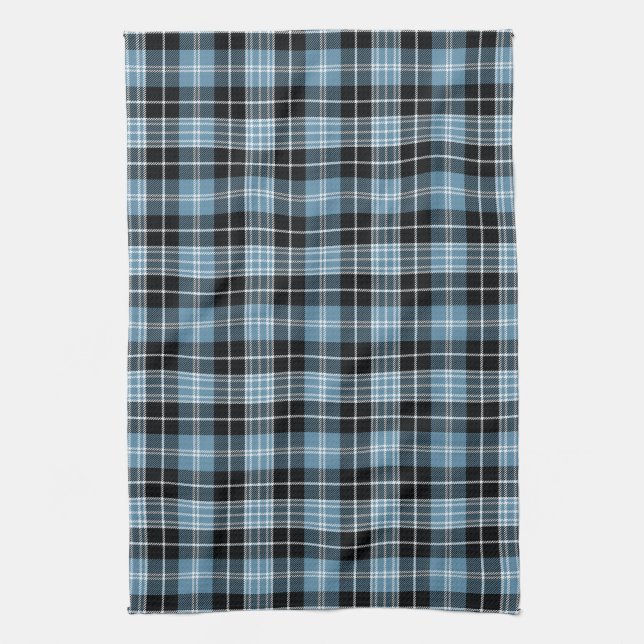 Scottish Clan Clark Tartan Plaid Tea Towel (Vertical)