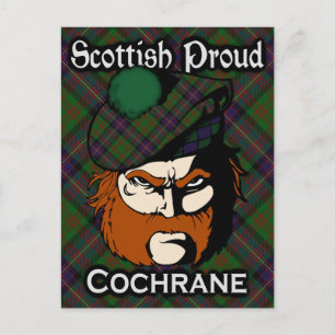 Scottish Clan Cochrane Tartan Postcard