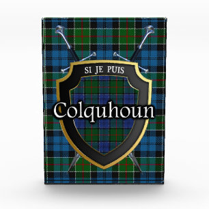 Scottish Clan Colquhoun Tartan Photo Block