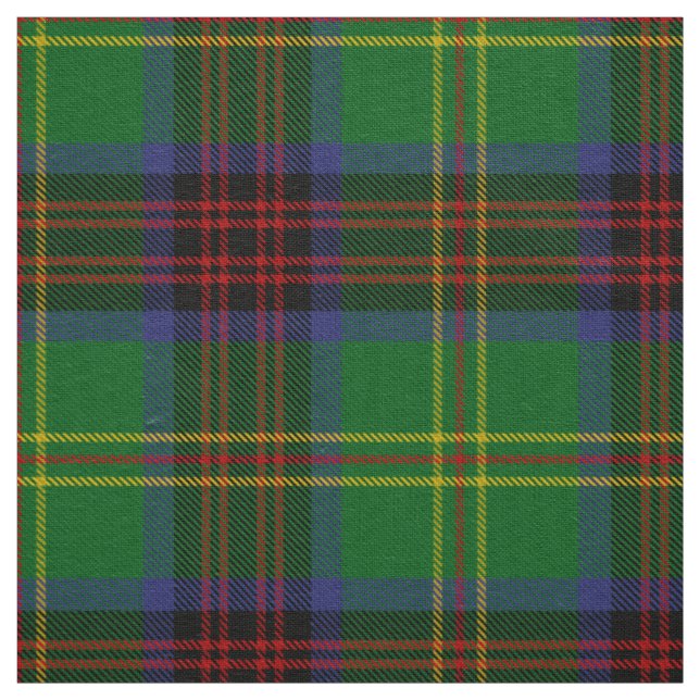 Scottish Clan Connolly Hunting Tartan Plaid Fabric (Swatch)