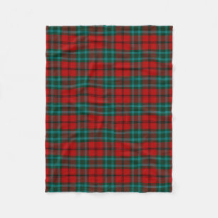 Scottish Clan Cook Tartan Plaid Fleece Blanket