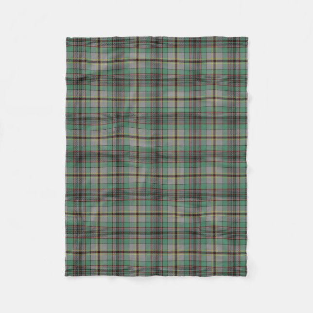 Scottish Clan Craig Tartan Plaid Fleece Blanket (Front)