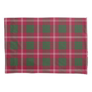 Scottish Clan Crawford Tartan Pillowcase