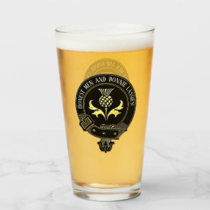 Scottish Clan Crest and Toast Glass