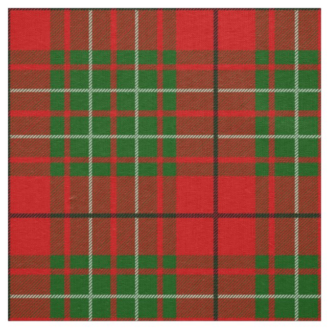 Scottish Clan Cumming Tartan Plaid Fabric (Swatch)