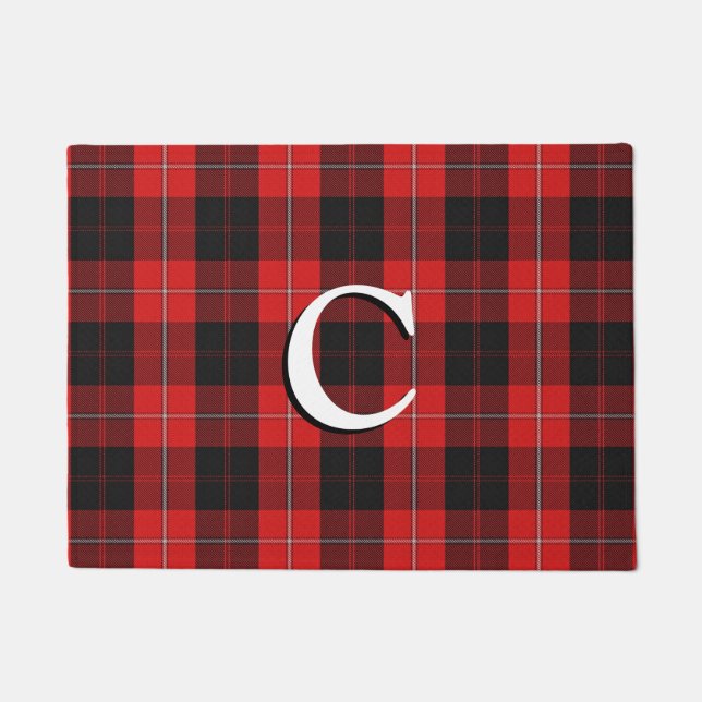 Scottish Clan Cunningham Tartan Doormat (Front)