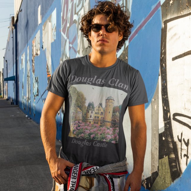 Scottish Clan Douglas's Douglas Castle Painting T-Shirt (Creator Uploaded)