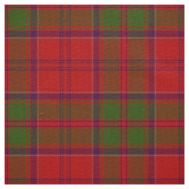 Scottish Clan Drummond Tartan Plaid Fabric (Swatch)