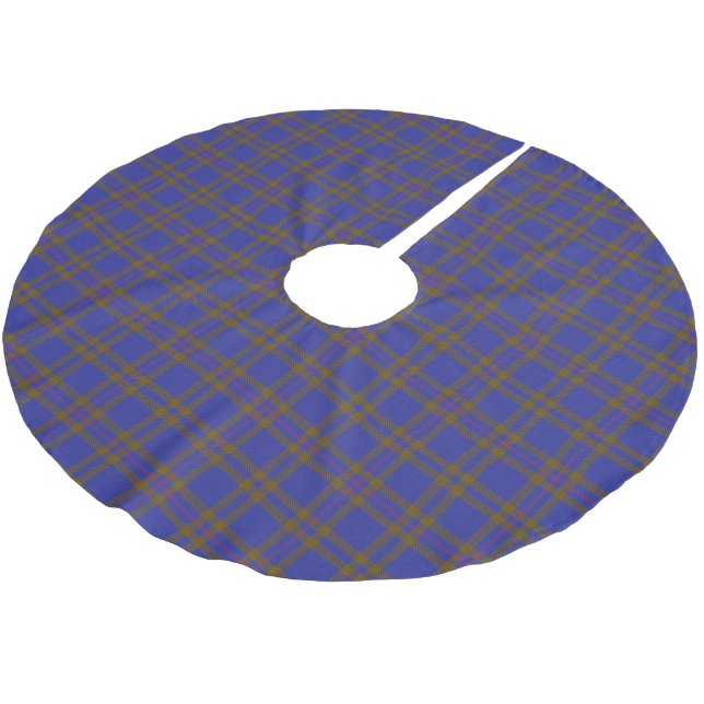Scottish Clan Elliot Elliott Tartan Brushed Polyester Tree Skirt (Angled)