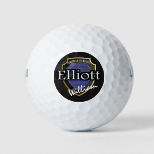 Scottish Clan Elliott Personalise Your Name Golf Balls