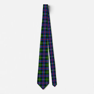 Scottish Clan Farquharson Tartan Plaid Tie