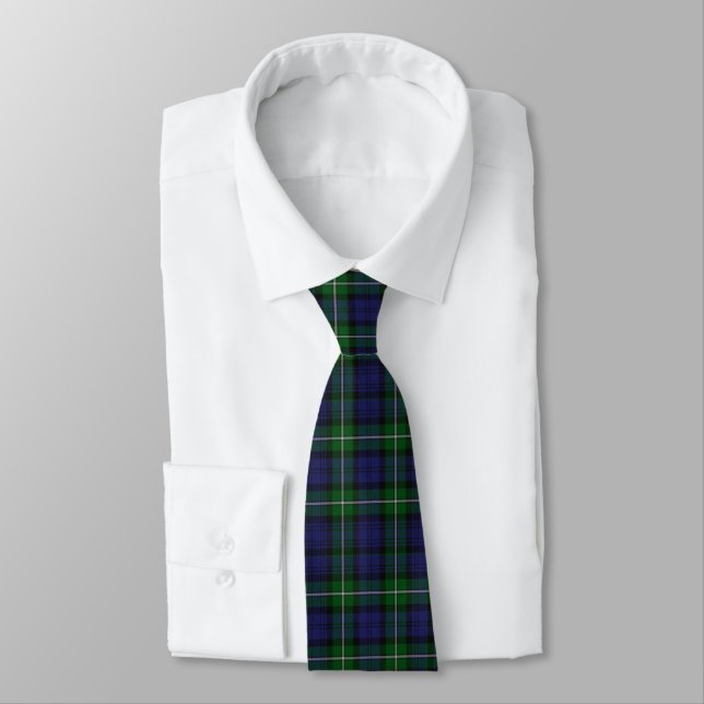 Scottish Clan Forbes Tartan Plaid  Tie (Tied)