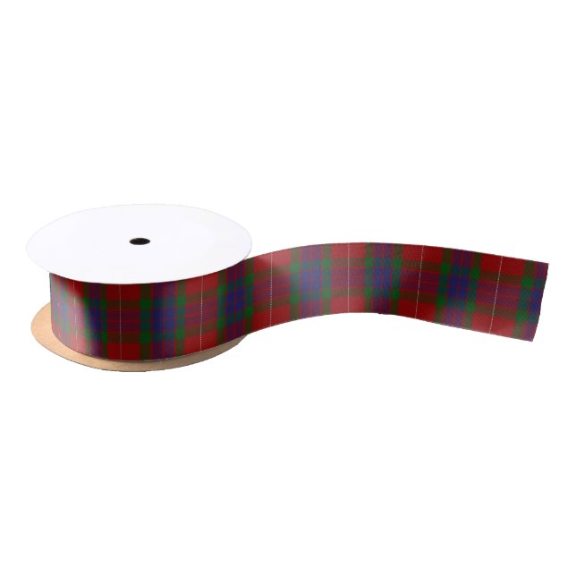 Scottish Clan Fraser Classic Tartan Satin Ribbon (Spool)