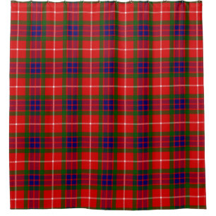 Scottish Clan Fraser of Lovat Tartan Plaid Shower Curtain